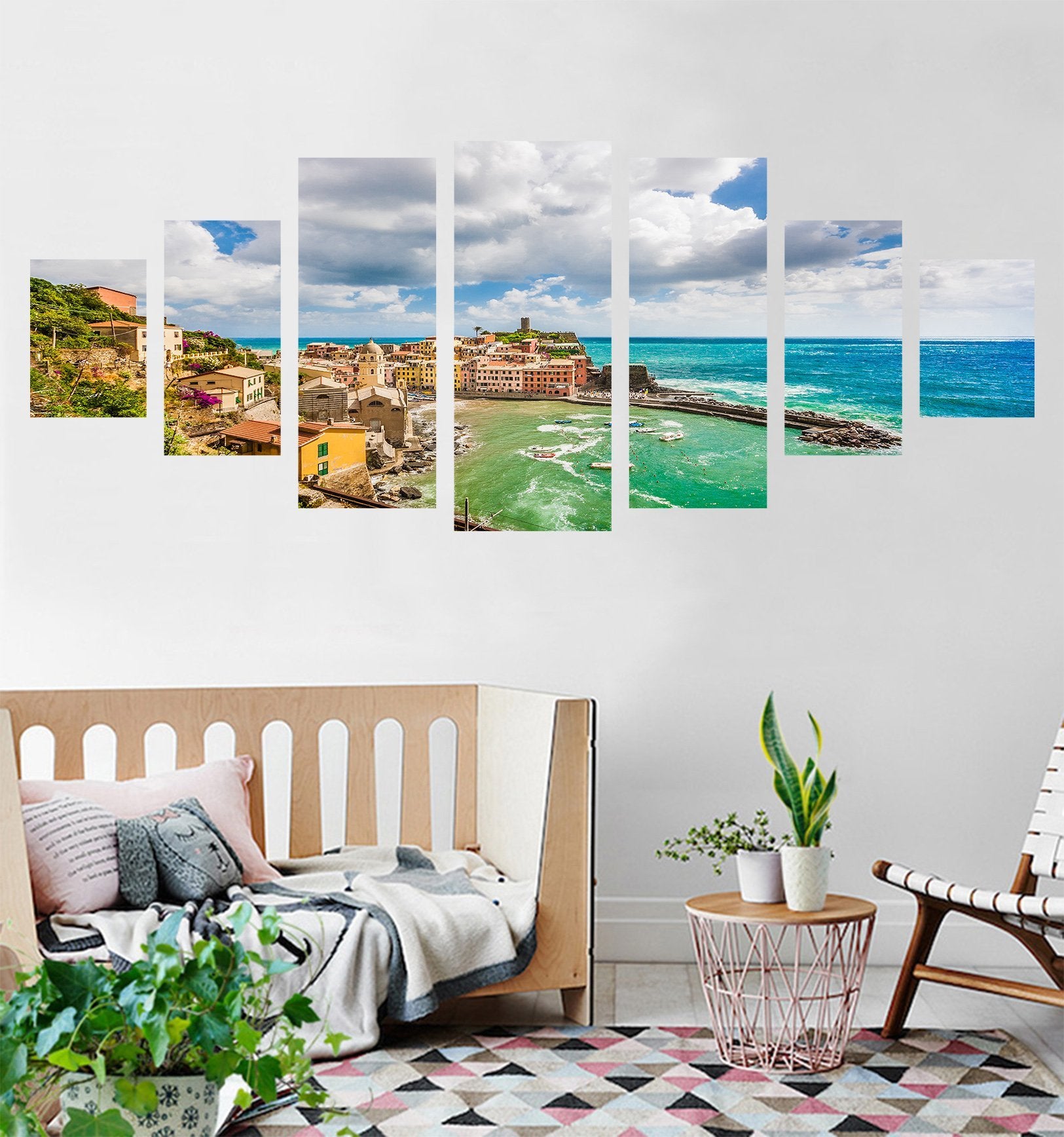 3D Seaside House 149 Unframed Print Wallpaper Wallpaper AJ Wallpaper