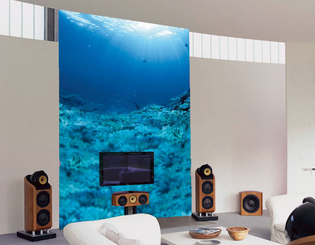 Blue Sea Bottom Wallpaper AJ Wallpaper