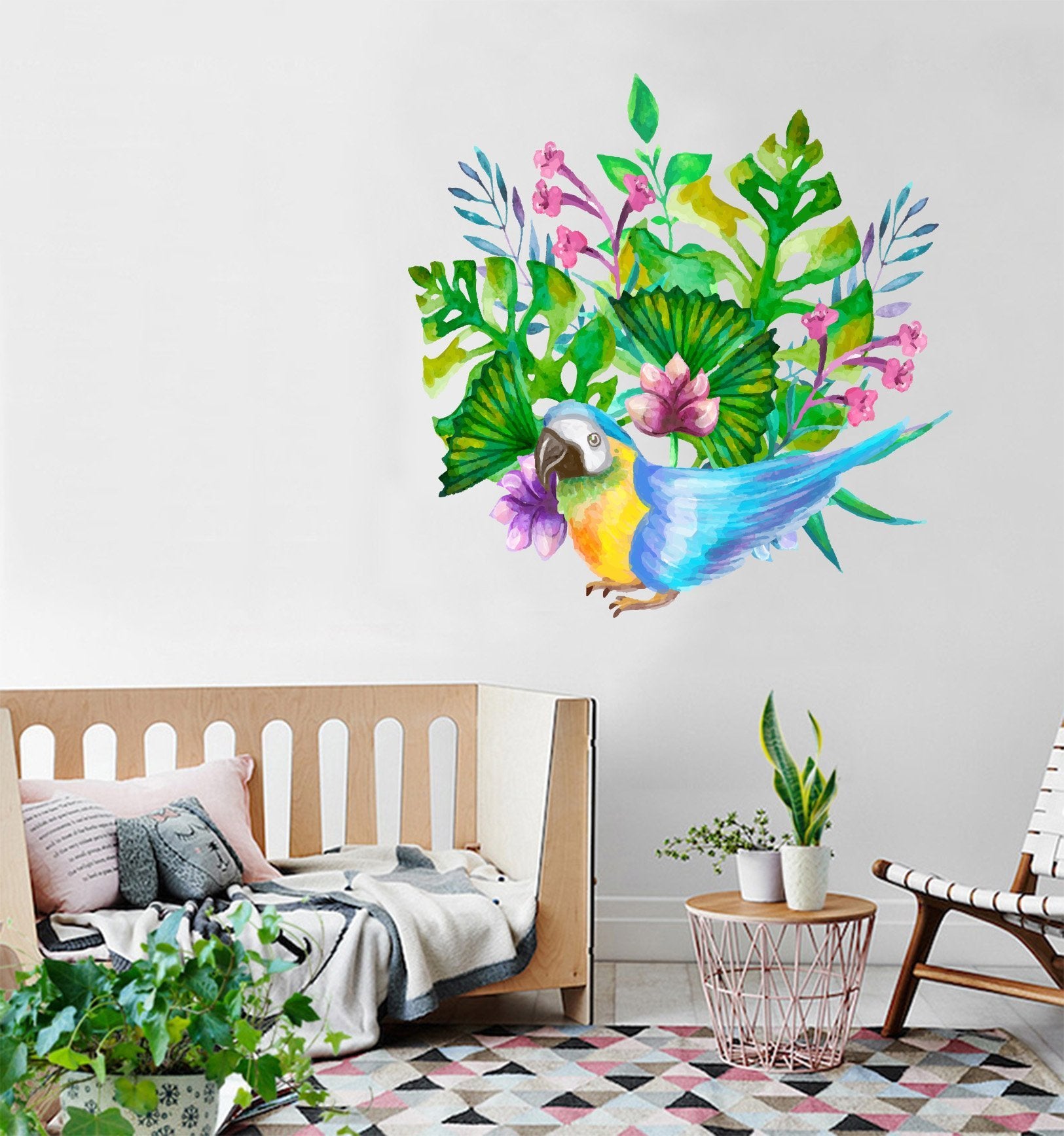 3D Doodle Parrot 130 Wall Stickers Wallpaper AJ Wallpaper