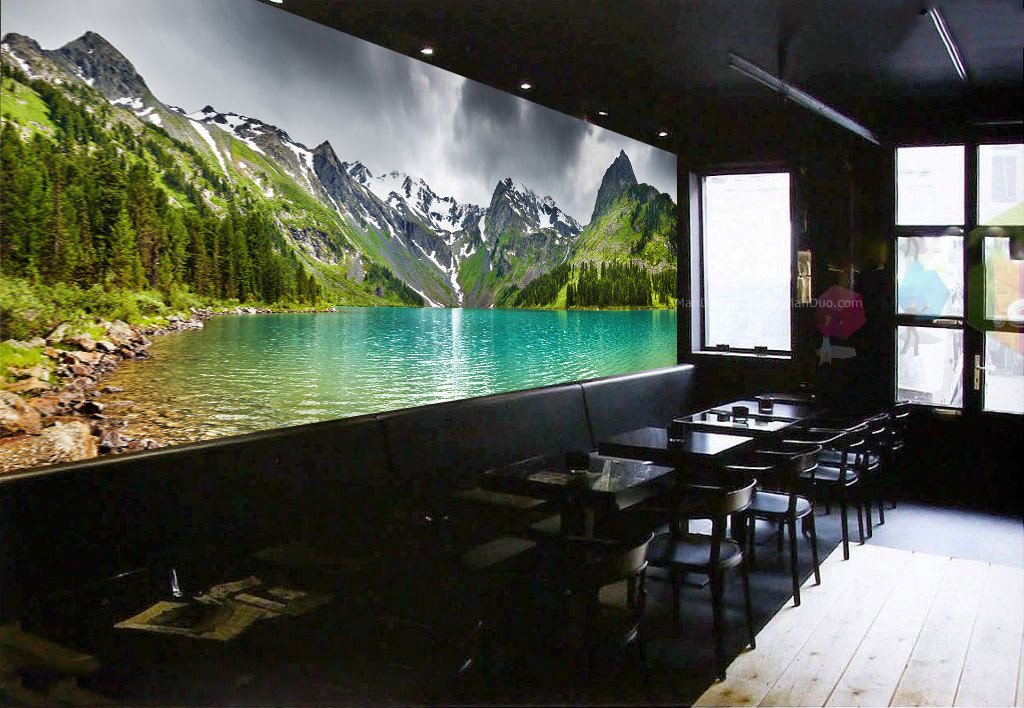 Alpine Lake 2 Wallpaper AJ Wallpaper