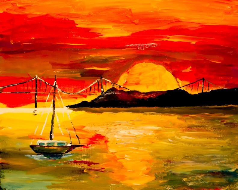 Bright Modern Painting Wallpaper AJ Wallpaper 2