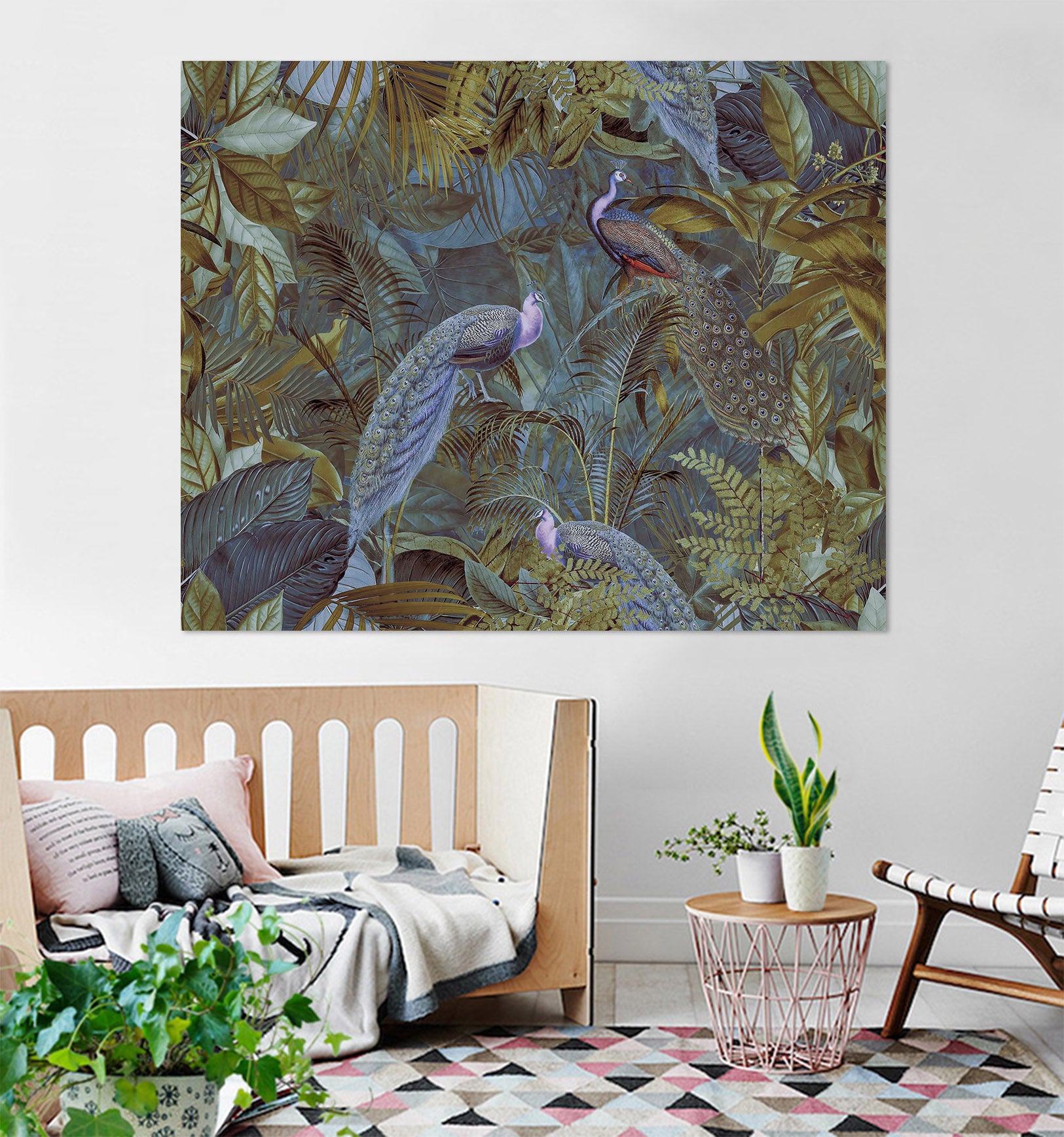 3D Green Peacock 111 Andrea haase Wall Sticker