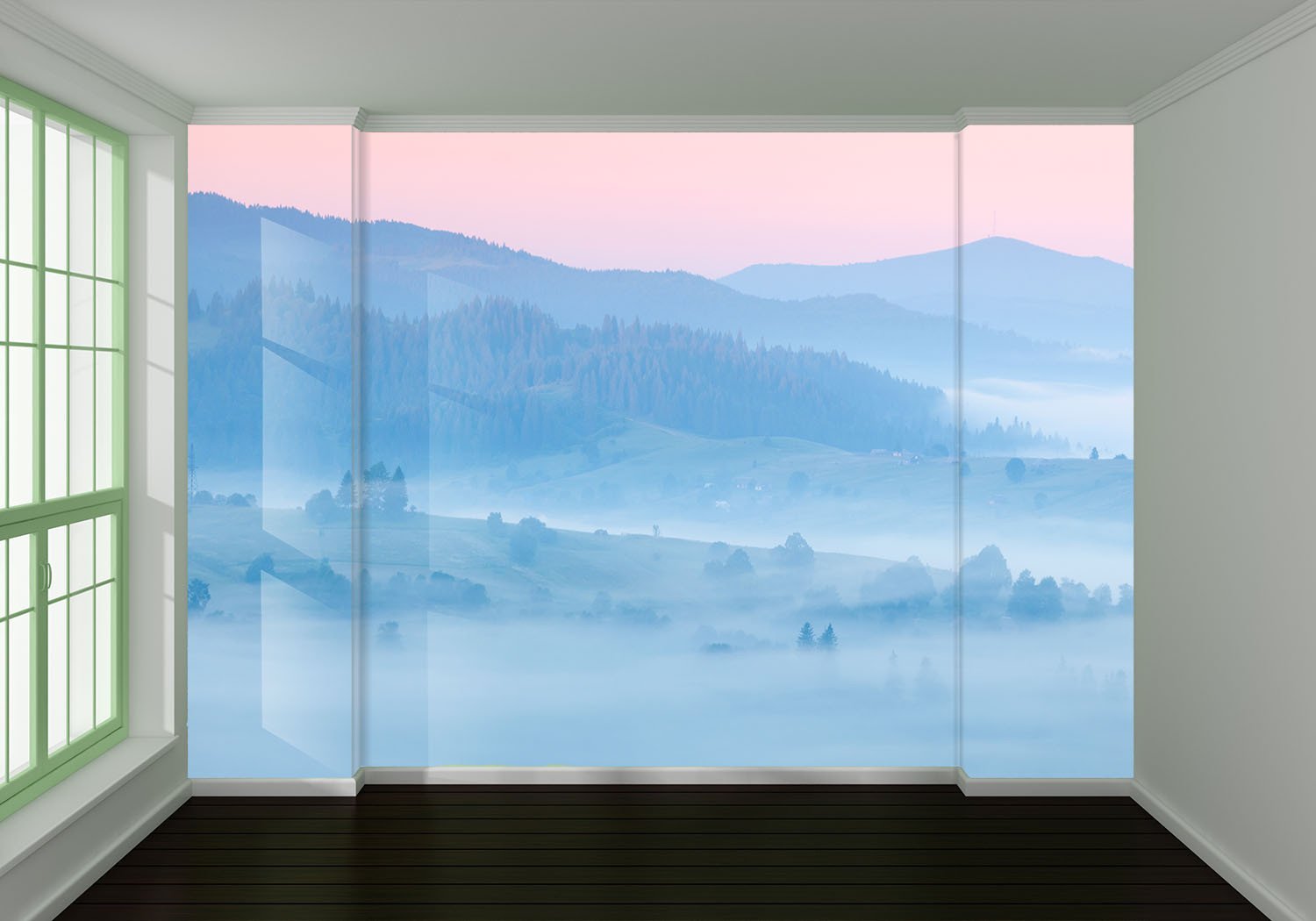 Hazy Mountains Wallpaper AJ Wallpaper