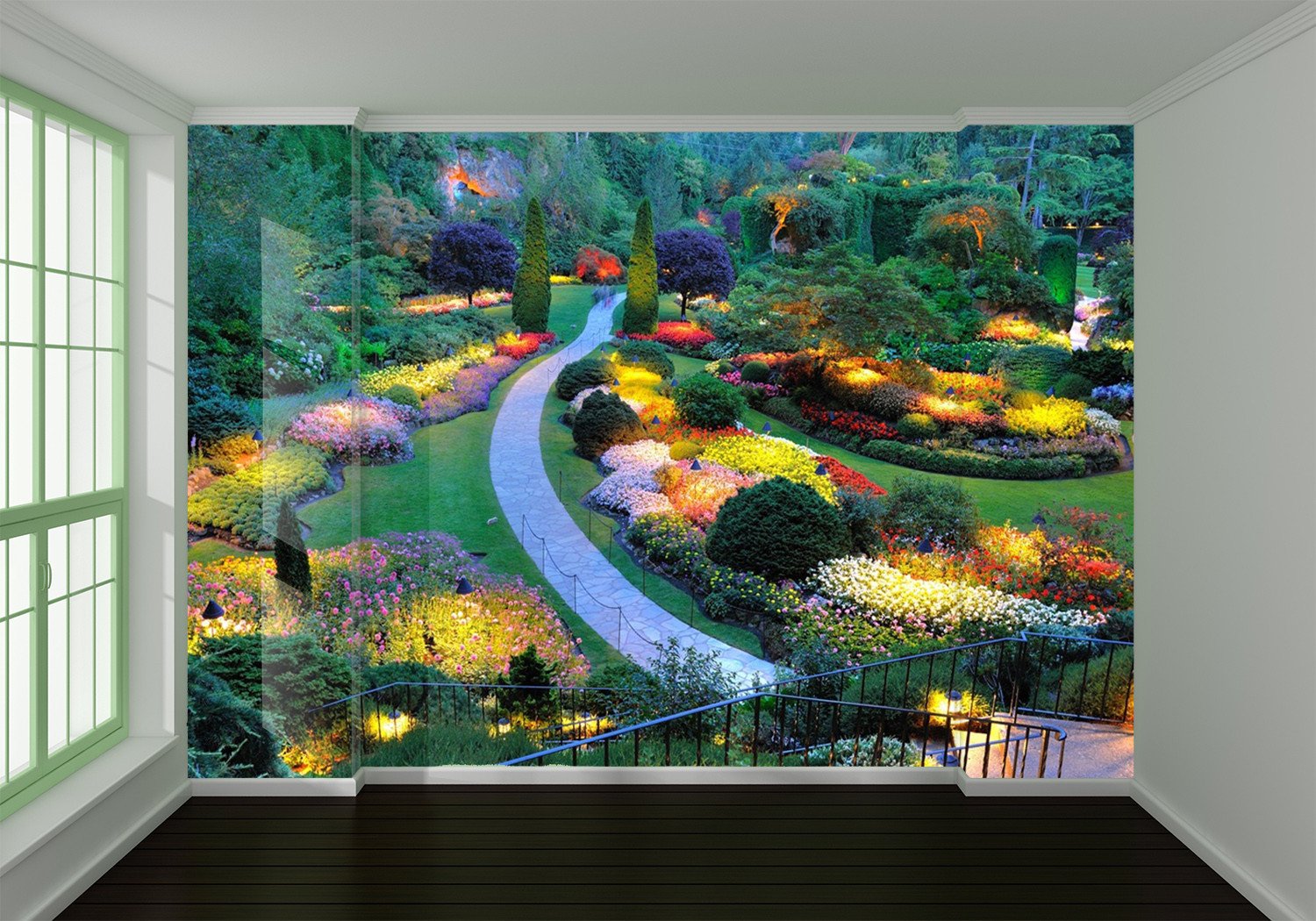 3D Flowers Garden Manor 563 Wallpaper AJ Wallpaper
