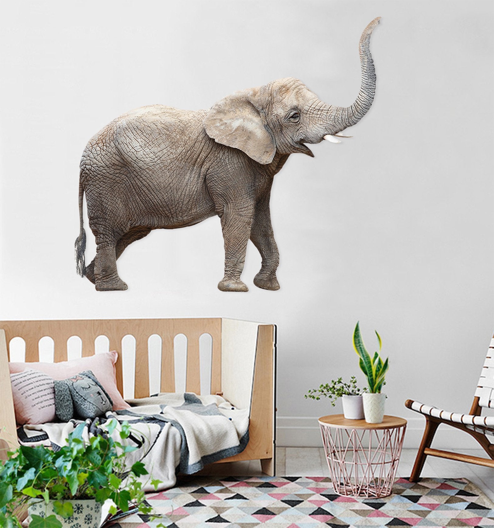 3D Elephant Nose 058 Animals Wall Stickers Wallpaper AJ Wallpaper
