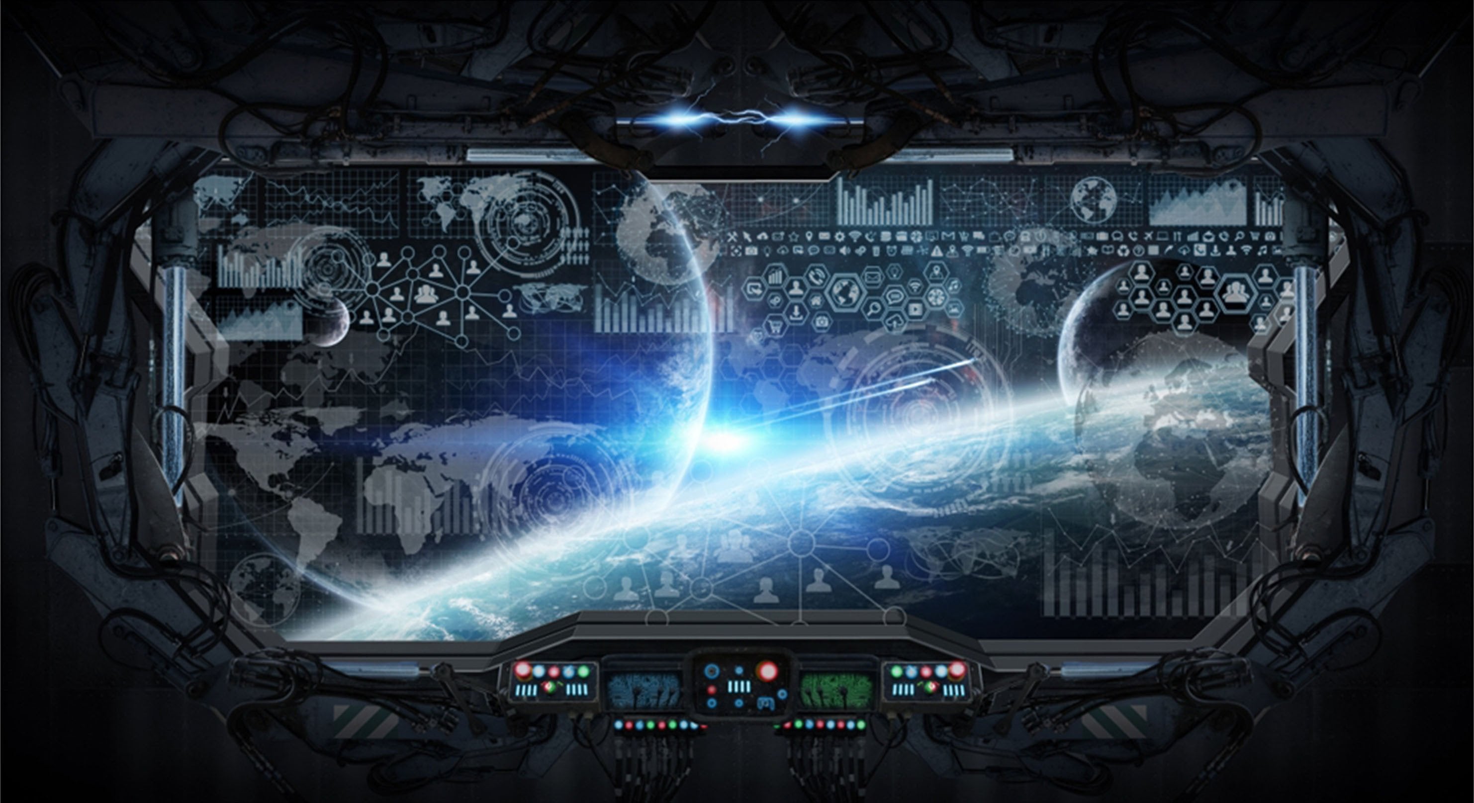 3D Earth Data System 369 Garage Door Mural Wallpaper AJ Wallpaper