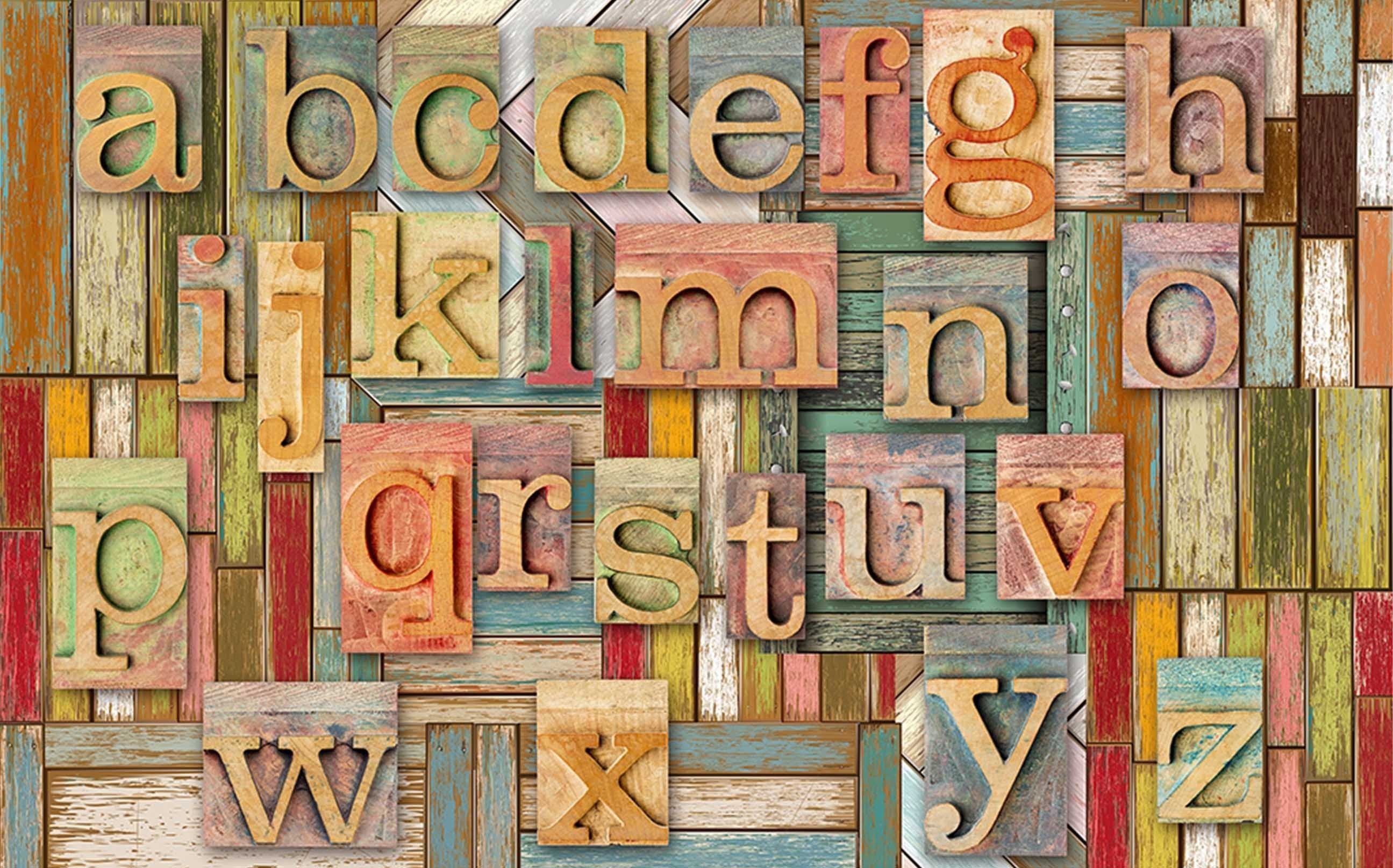 3D Wood Boards Alphabets 140 Kitchen Mat Floor Mural Wallpaper AJ Wallpaper