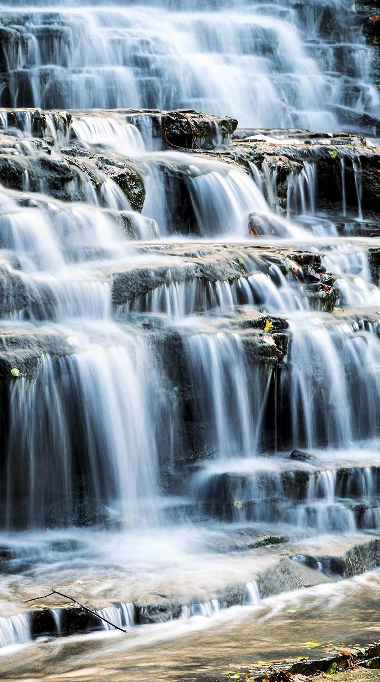 3D Flowing Waterfall 1592 Stair Risers Wallpaper AJ Wallpaper