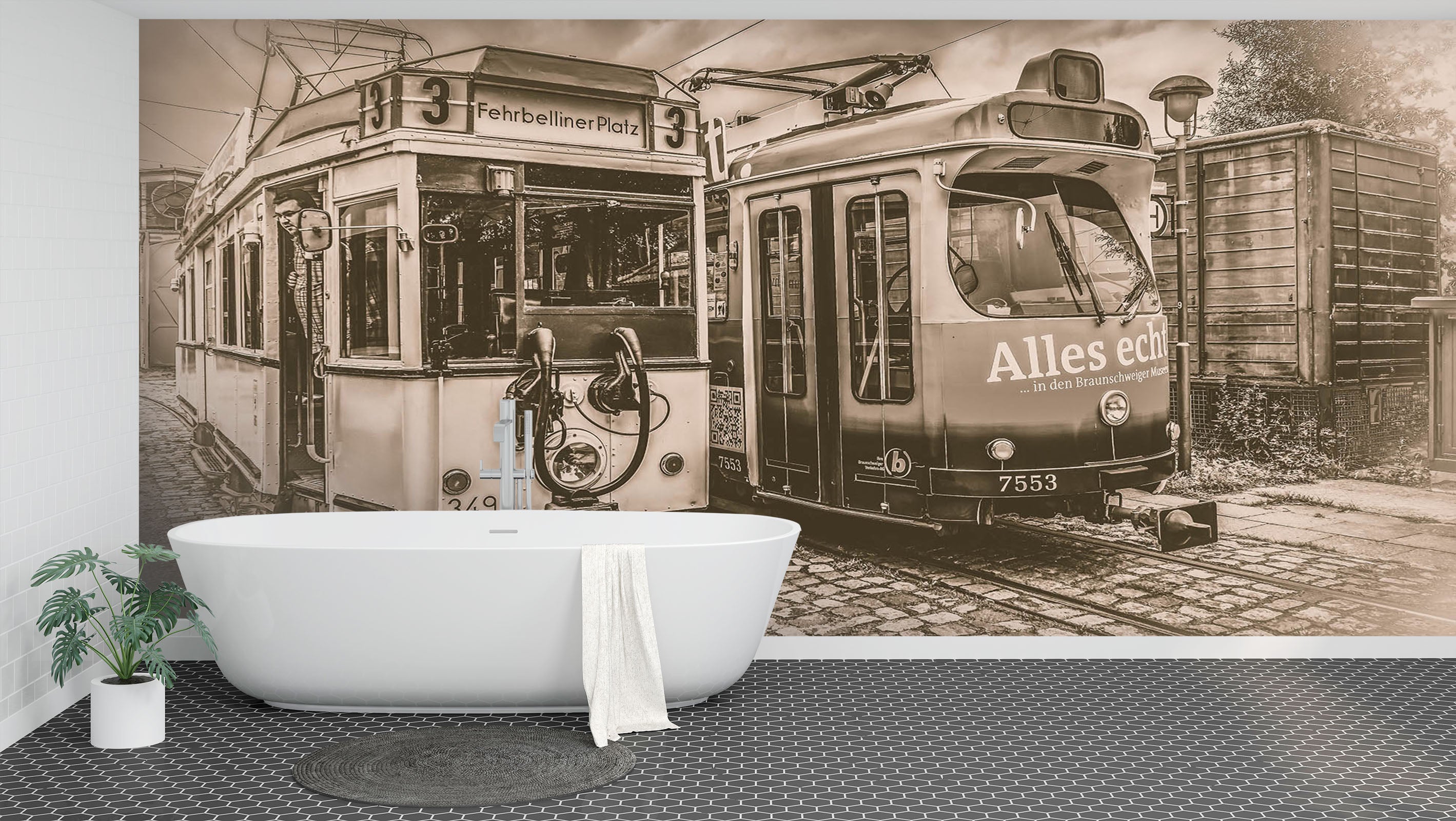 3D Abandoned Train 047 Vehicle Wall Murals