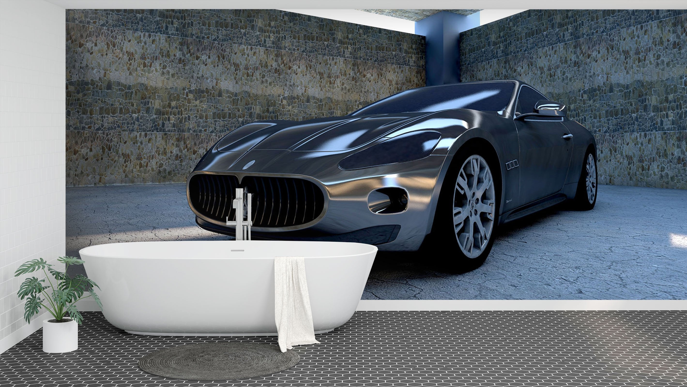 3D Maserati 996 Vehicle Wall Murals Wallpaper AJ Wallpaper 2