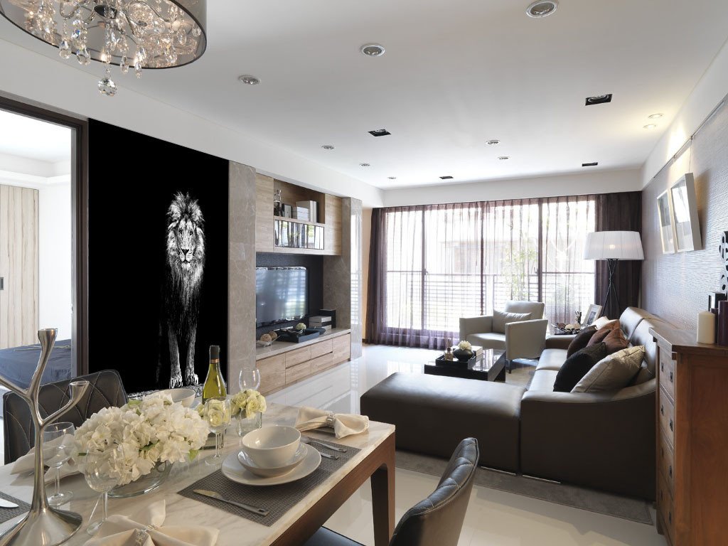 Standing Lion 1 Wallpaper AJ Wallpaper