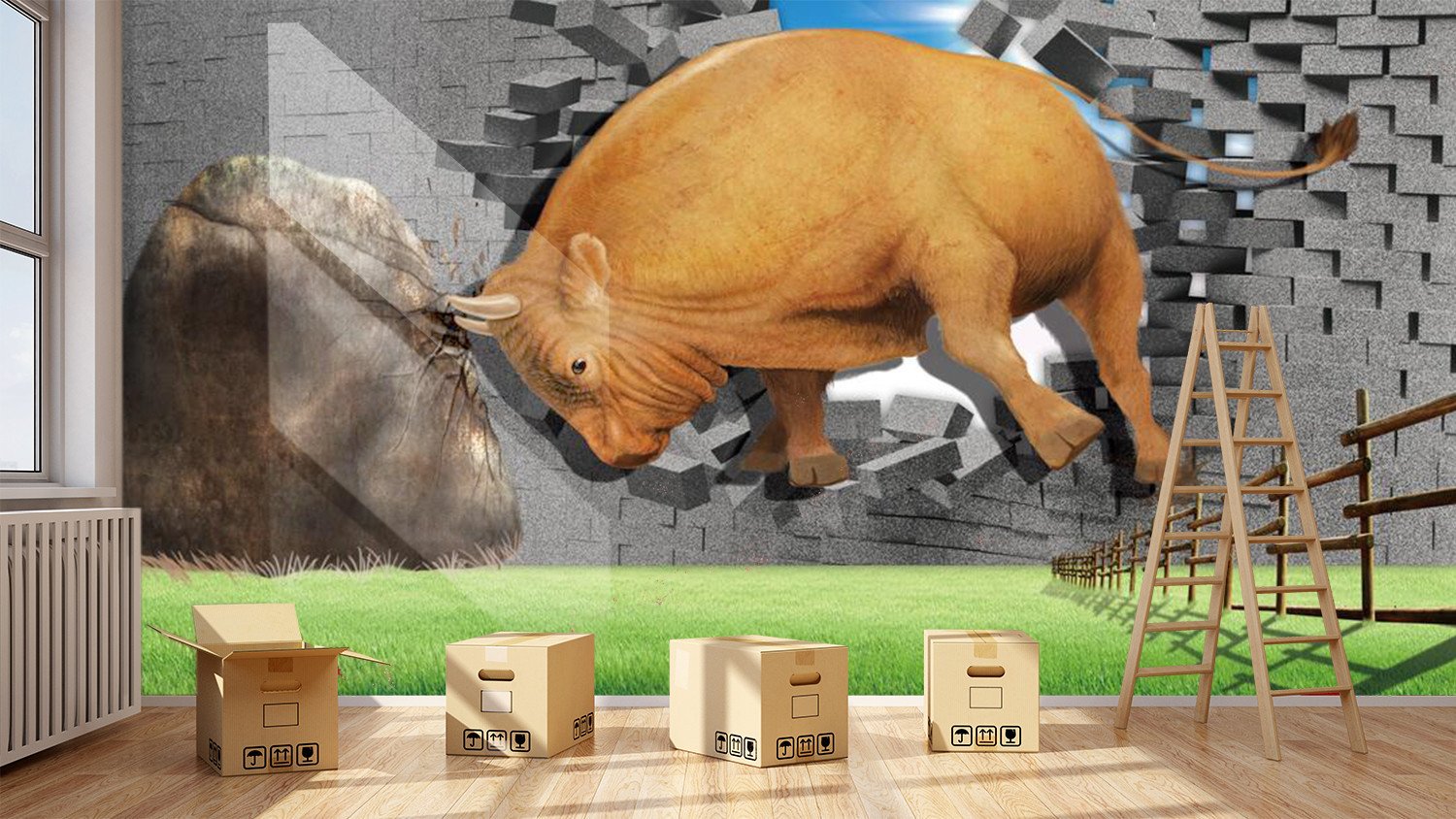 3D Crow Horns 7 Wallpaper AJ Wallpaper