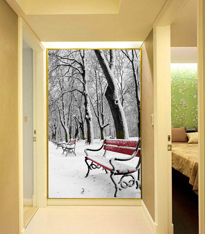 Snowed Park Wallpaper AJ Wallpaper