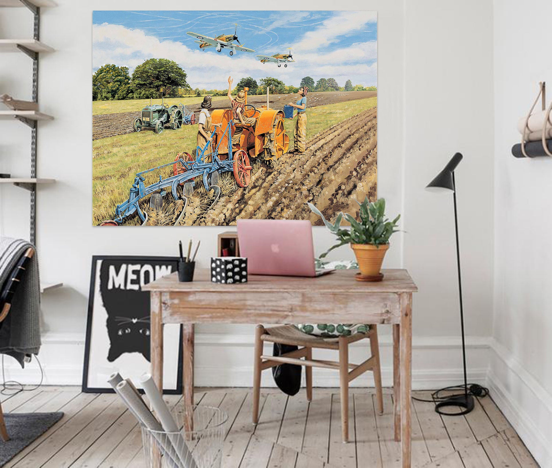 3D Ploughing For Britain 056 Trevor Mitchell Wall Sticker
