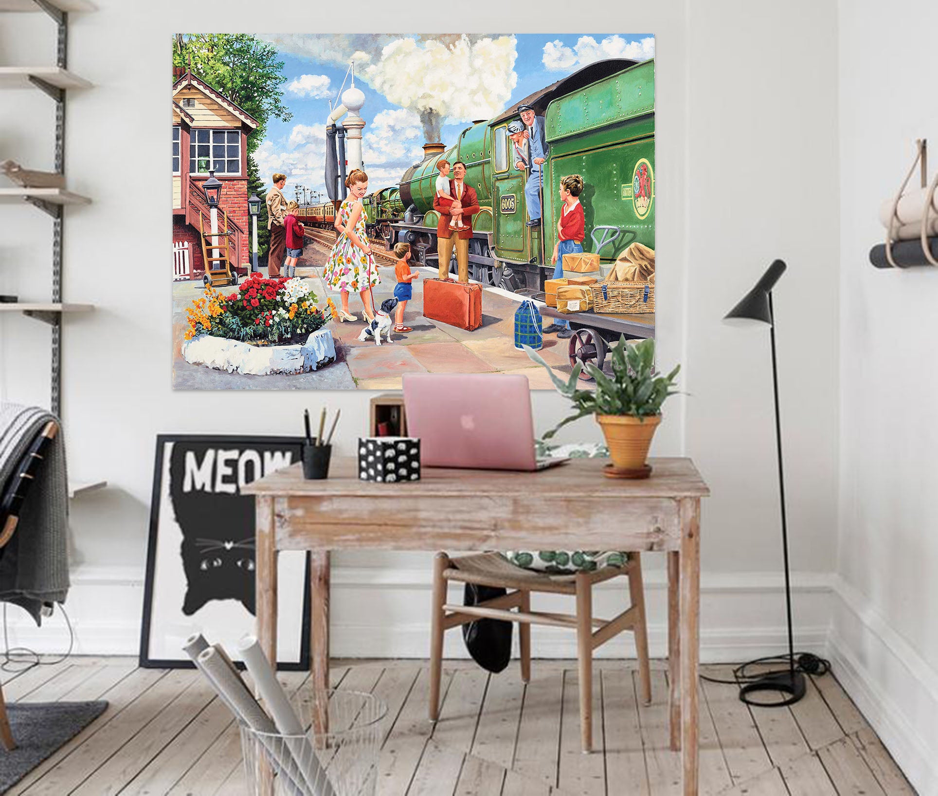 3D The Train Driver 079 Trevor Mitchell Wall Sticker