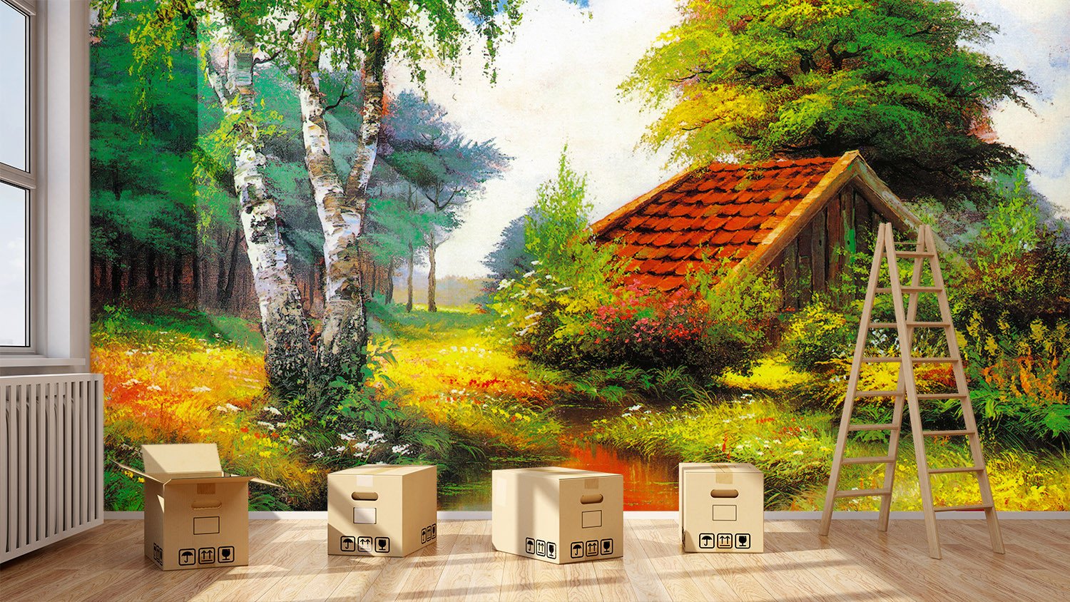 Hidden Cottage Wallpaper AJ Wallpaper