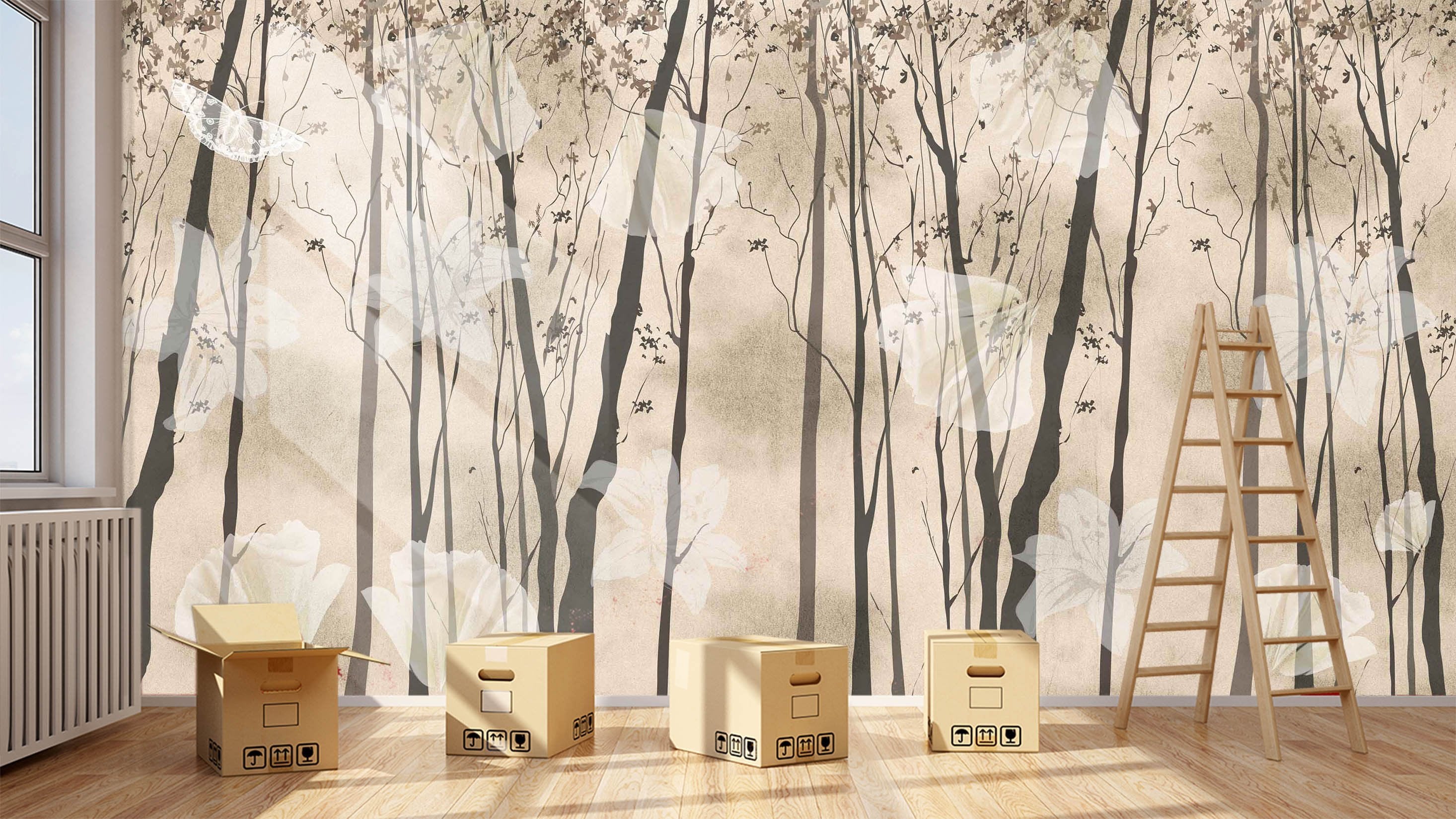 3D Tree Shadow 737 Wallpaper AJ Wallpaper