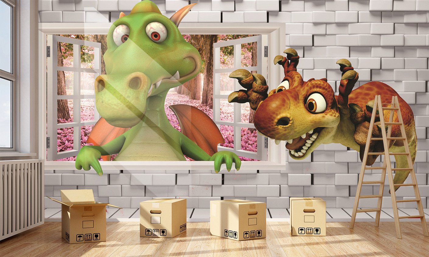 3D Funny Dinosaur 977 Wallpaper AJ Wallpaper