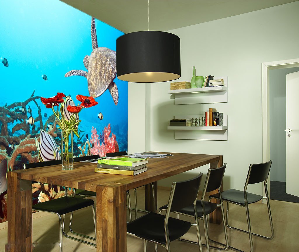 Swimming Sea Turtle Wallpaper AJ Wallpaper