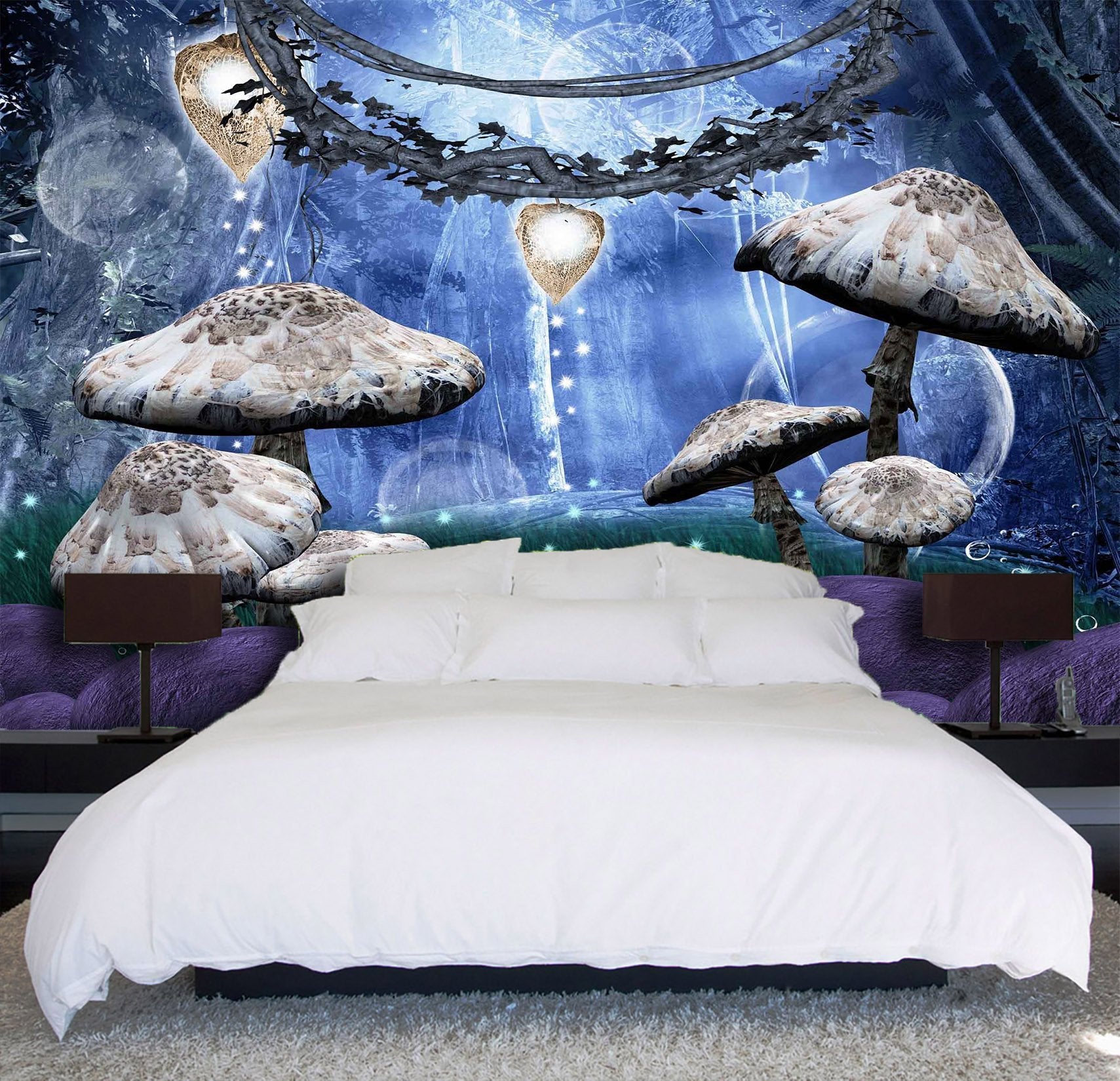 3D Mushroom Firefly 700 Wallpaper AJ Wallpaper