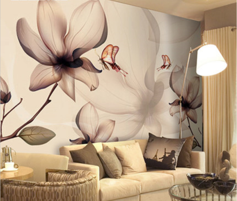 Butterfly On Flowers Wallpaper AJ Wallpaper