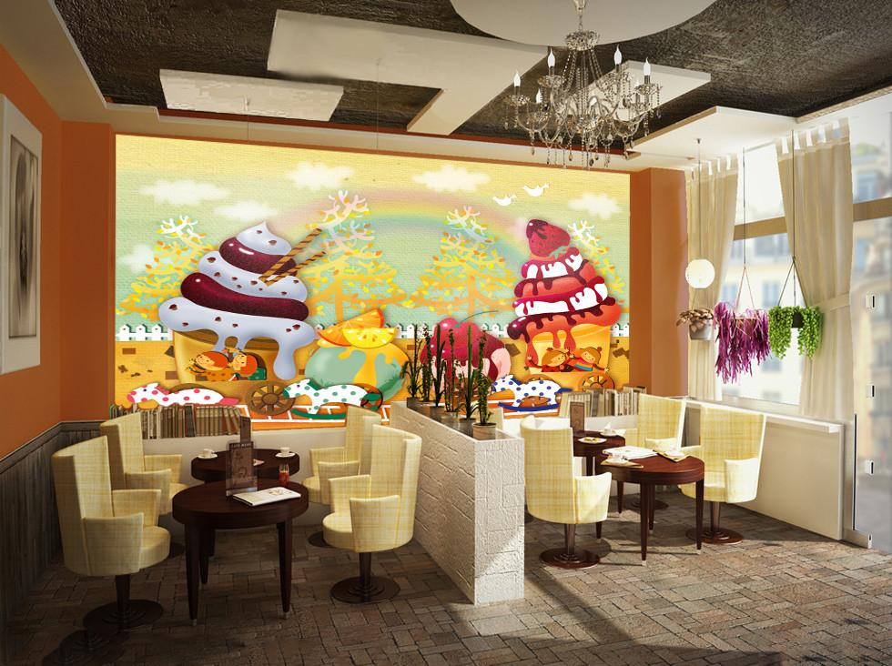 3D Ice cream Cartoon 05 Wallpaper AJ Wallpaper