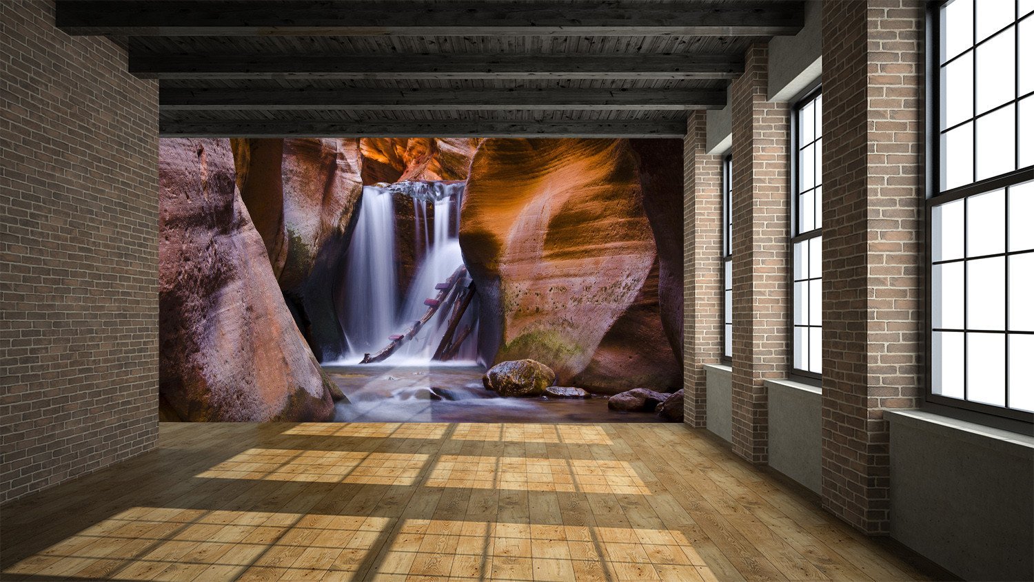 3D Hill Waterfall 493 Wallpaper AJ Wallpaper