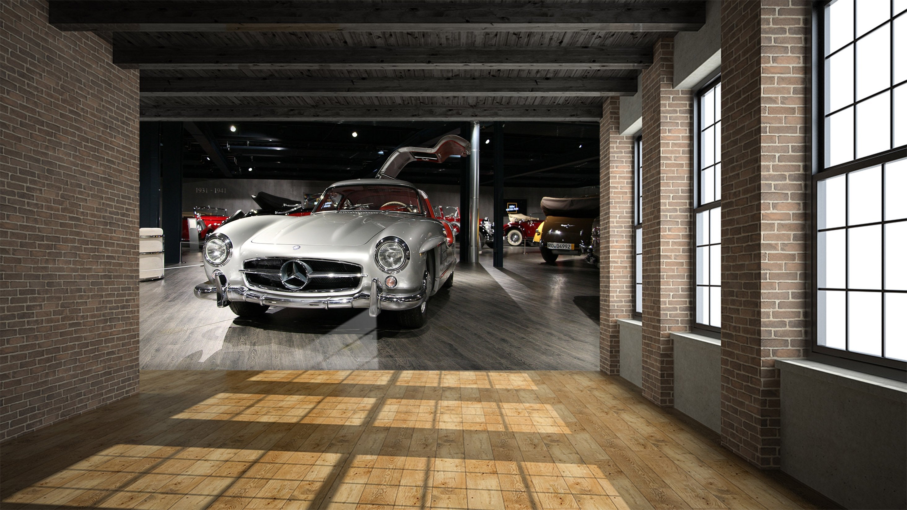 3D Mercedes 997 Vehicle Wall Murals Wallpaper AJ Wallpaper 2