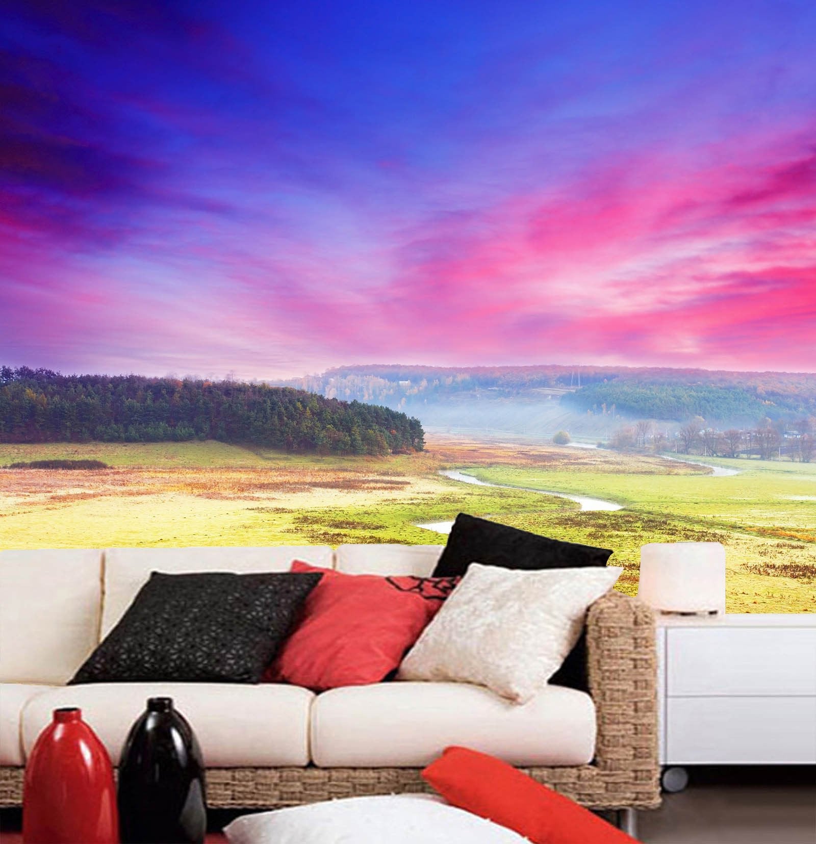 Plain Rosy Sky Wallpaper AJ Wallpaper