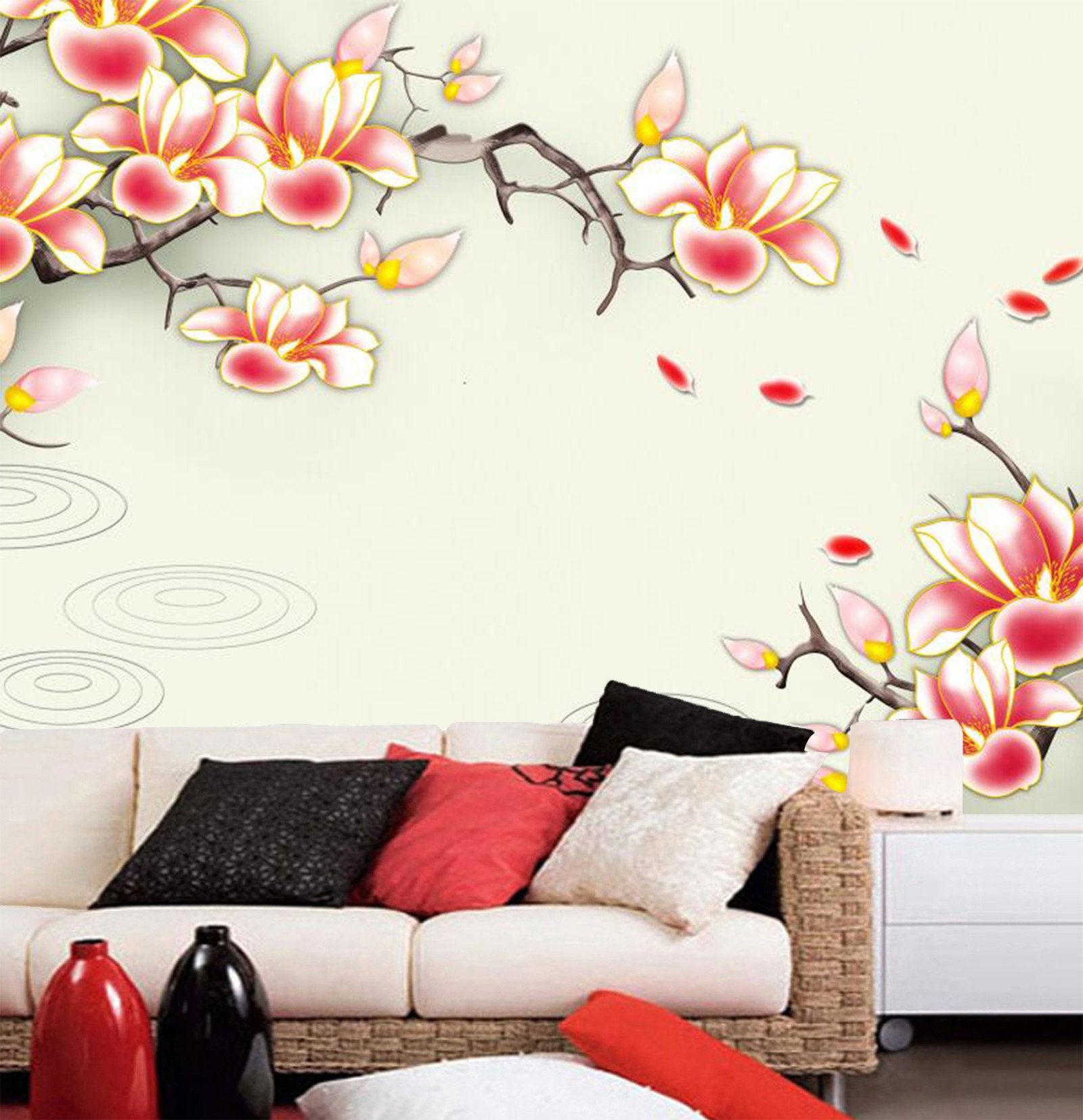 Red Falling Petals 656 Wallpaper AJ Wallpaper 1