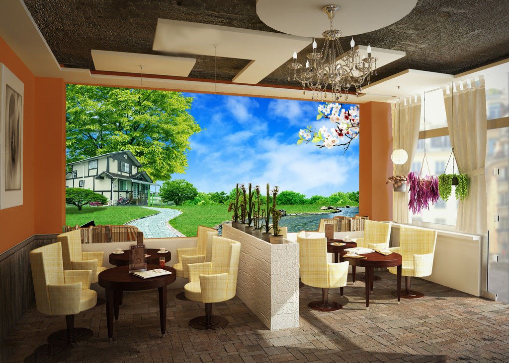 Lawn House Wallpaper AJ Wallpaper