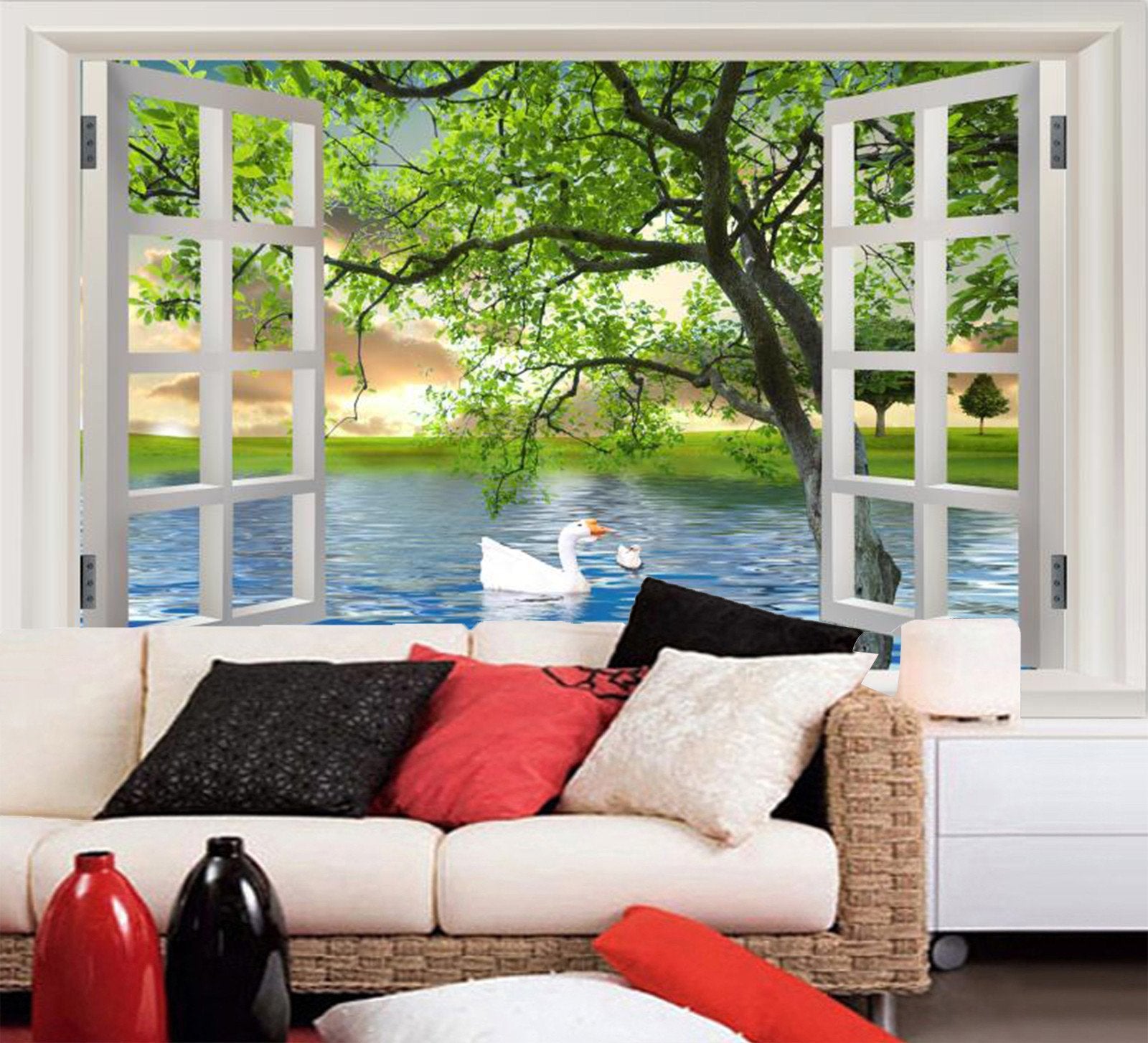 Duck Swimming On Lake 56 Wallpaper AJ Wallpaper 1