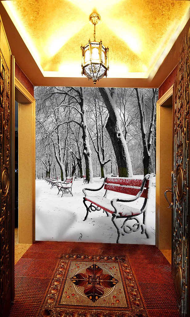 Snowed Park Wallpaper AJ Wallpaper