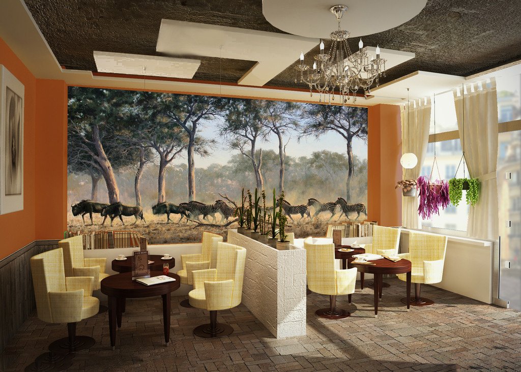 3D Forest Zebras 695 Wallpaper AJ Wallpaper