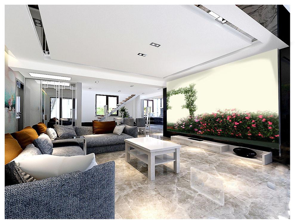 Flowers Arch Door Wallpaper AJ Wallpaper