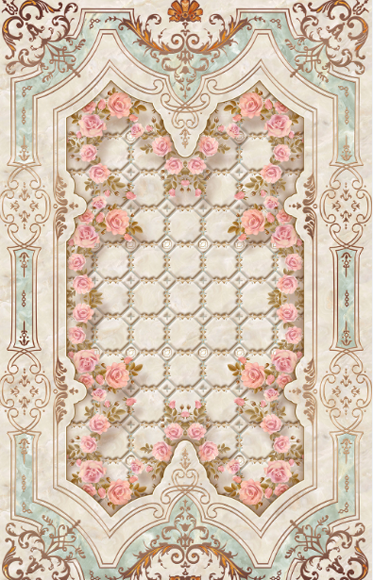 3D Beautiful Pattern Floor Mural Wallpaper AJ Wallpaper 2