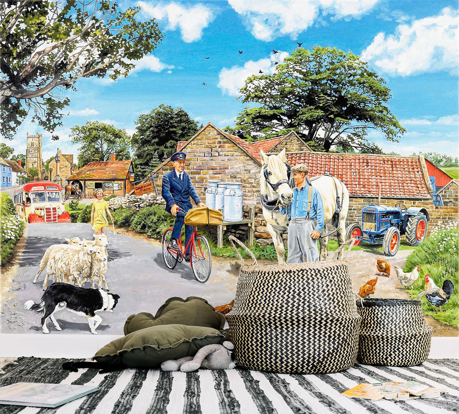 3D Post For The Farm 1046 Trevor Mitchell Wall Mural Wall Murals