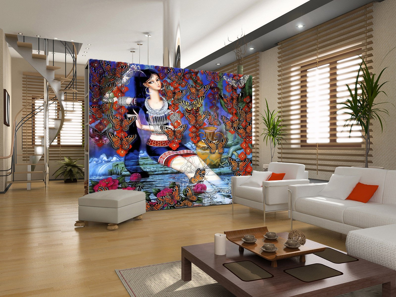 Combing Hair Girl Wallpaper AJ Wallpaper