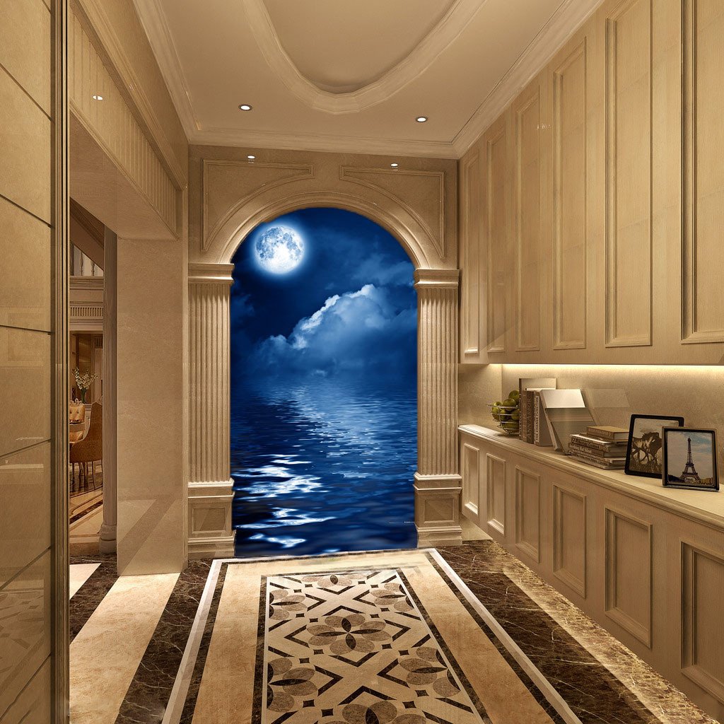 Full Moon Sea Wallpaper AJ Wallpaper