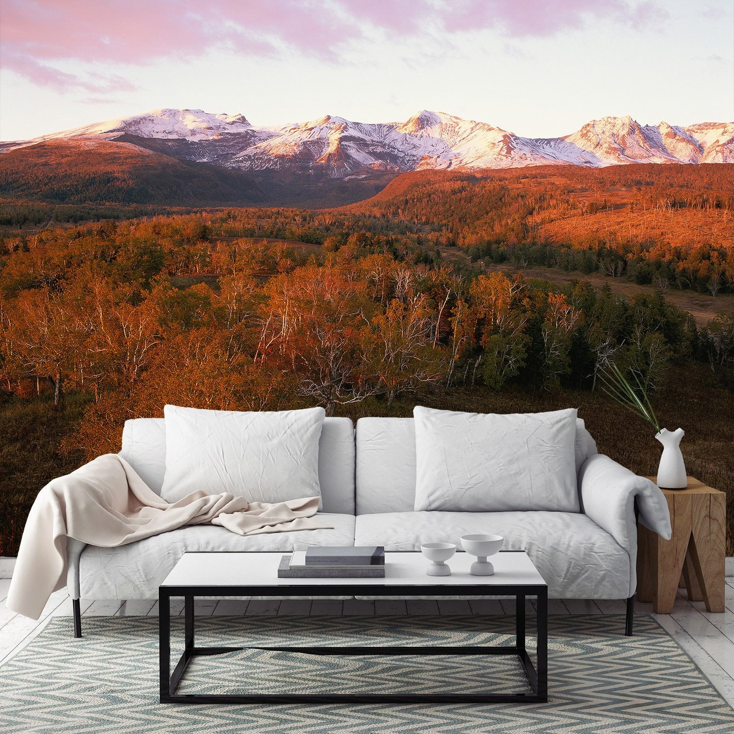 Snow Mountains Scenery Wallpaper AJ Wallpaper