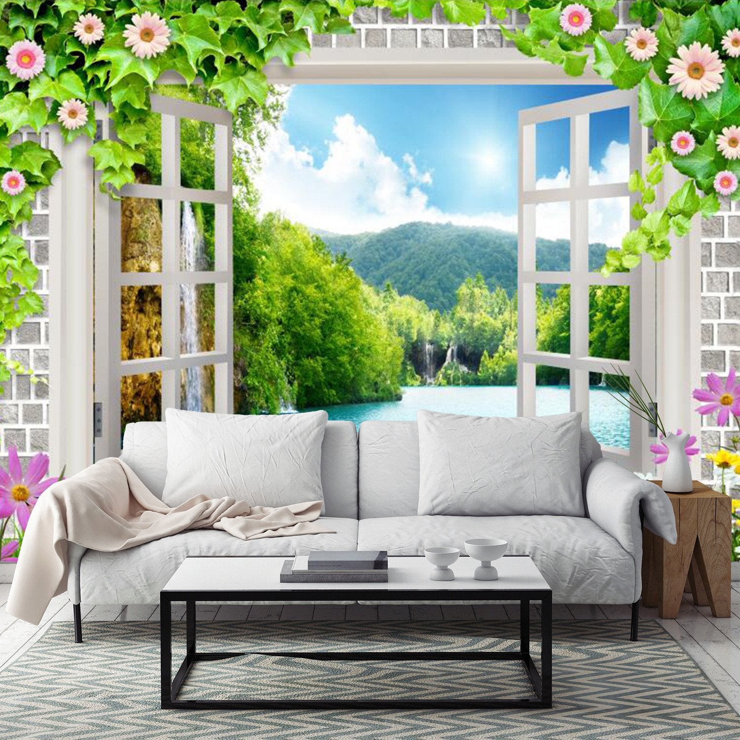 Mountain And Blue Lake Out Of The Window 55 Wallpaper AJ Wallpaper 1