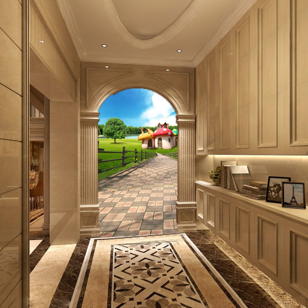 Mushroom Houses 3 Wallpaper AJ Wallpaper