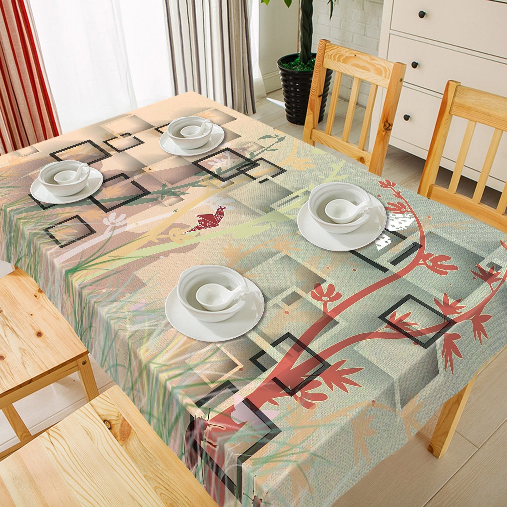 3D Frames Vines Pattern 94 Tablecloths Wallpaper AJ Wallpaper