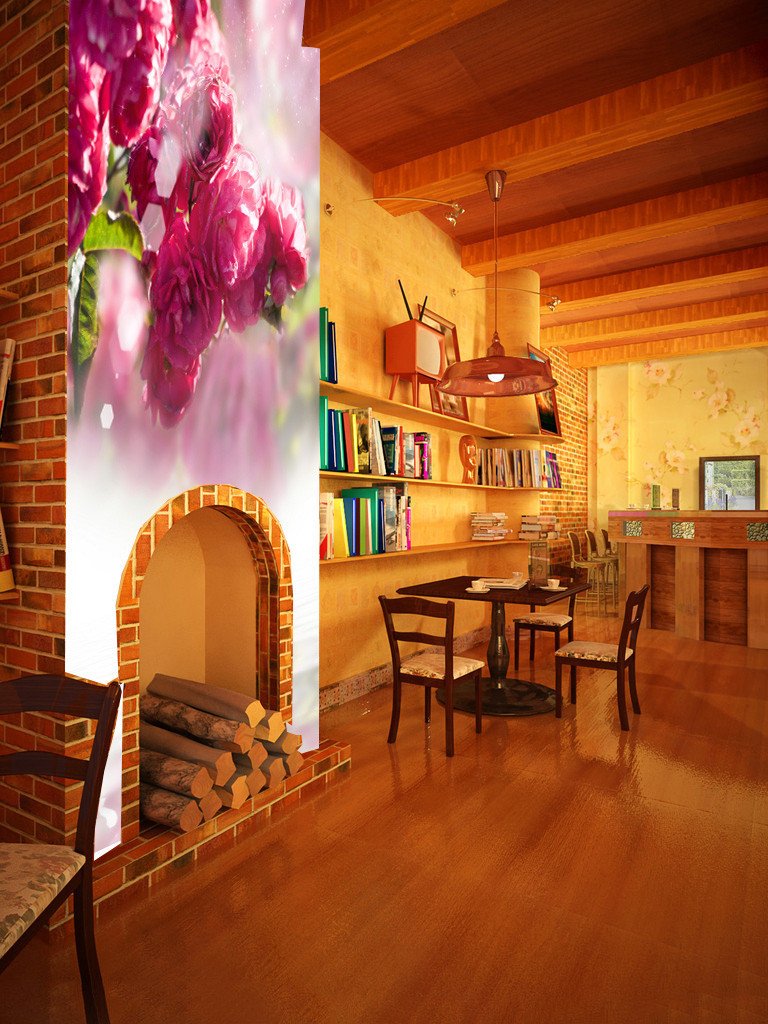 Charming Red Flowers Wallpaper AJ Wallpaper