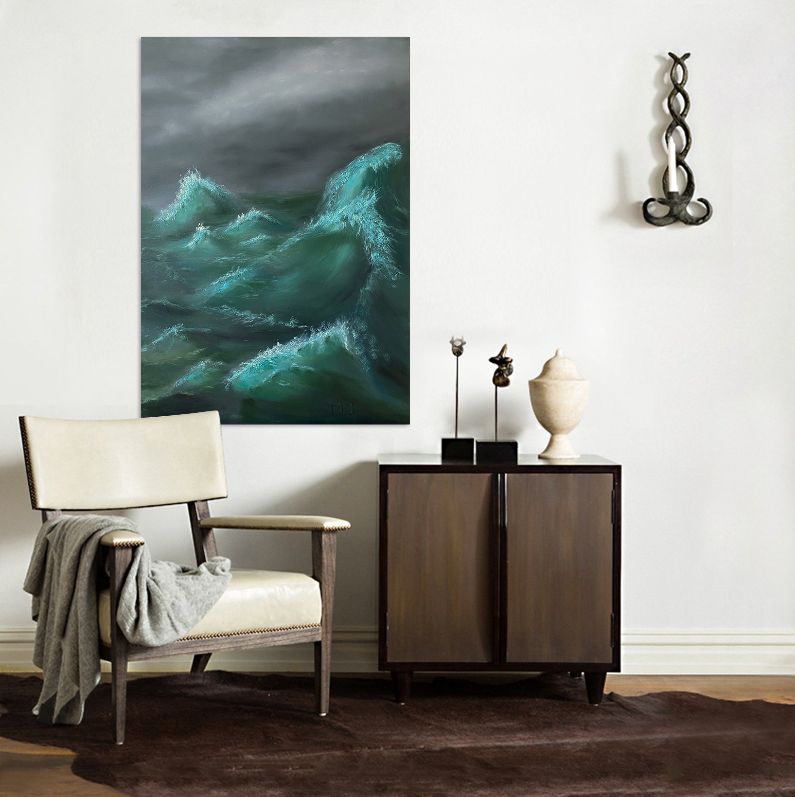 3D Waves 10080 Marina Zotova Wall Sticker