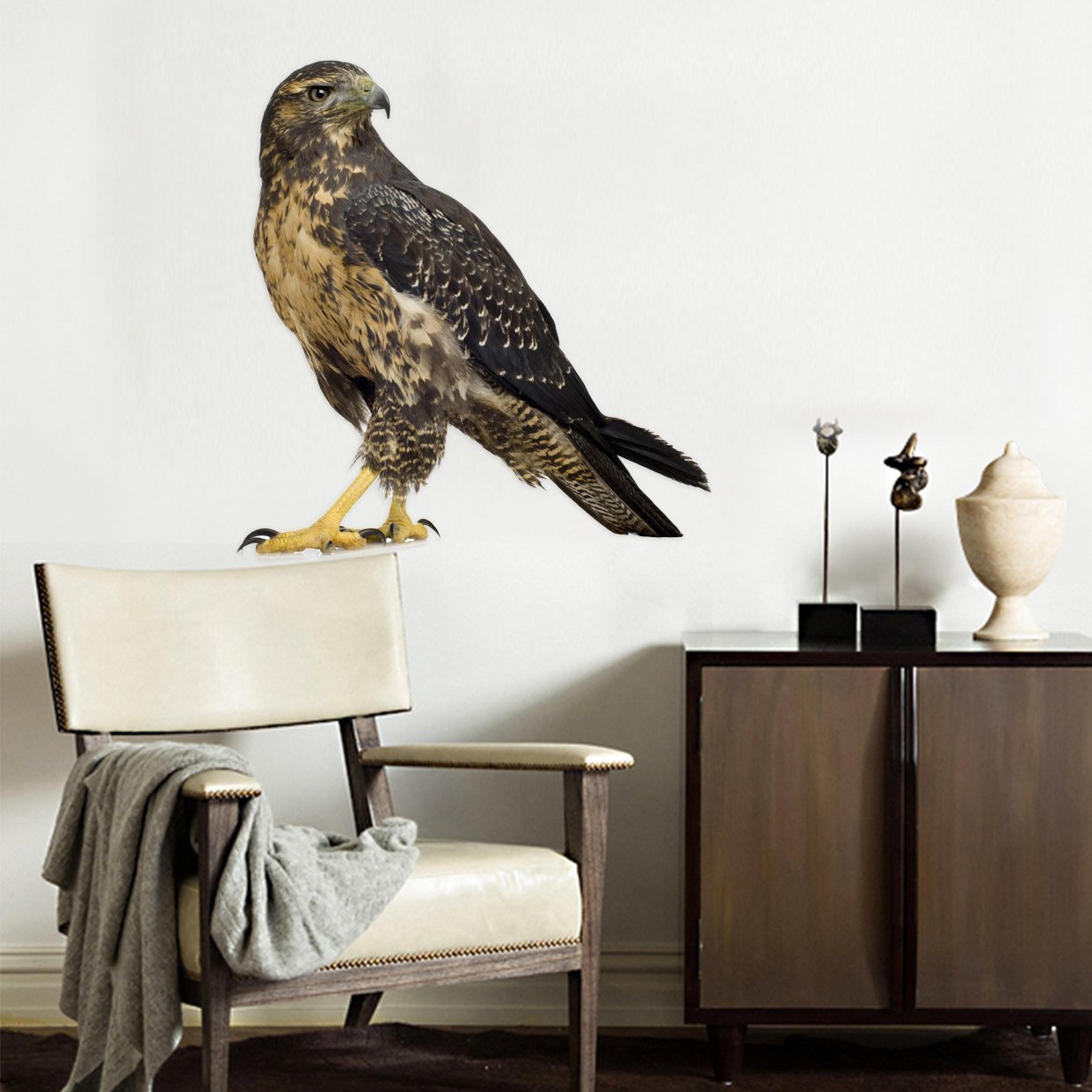 3D Eagle Mouth 154 Animals Wall Stickers Wallpaper AJ Wallpaper