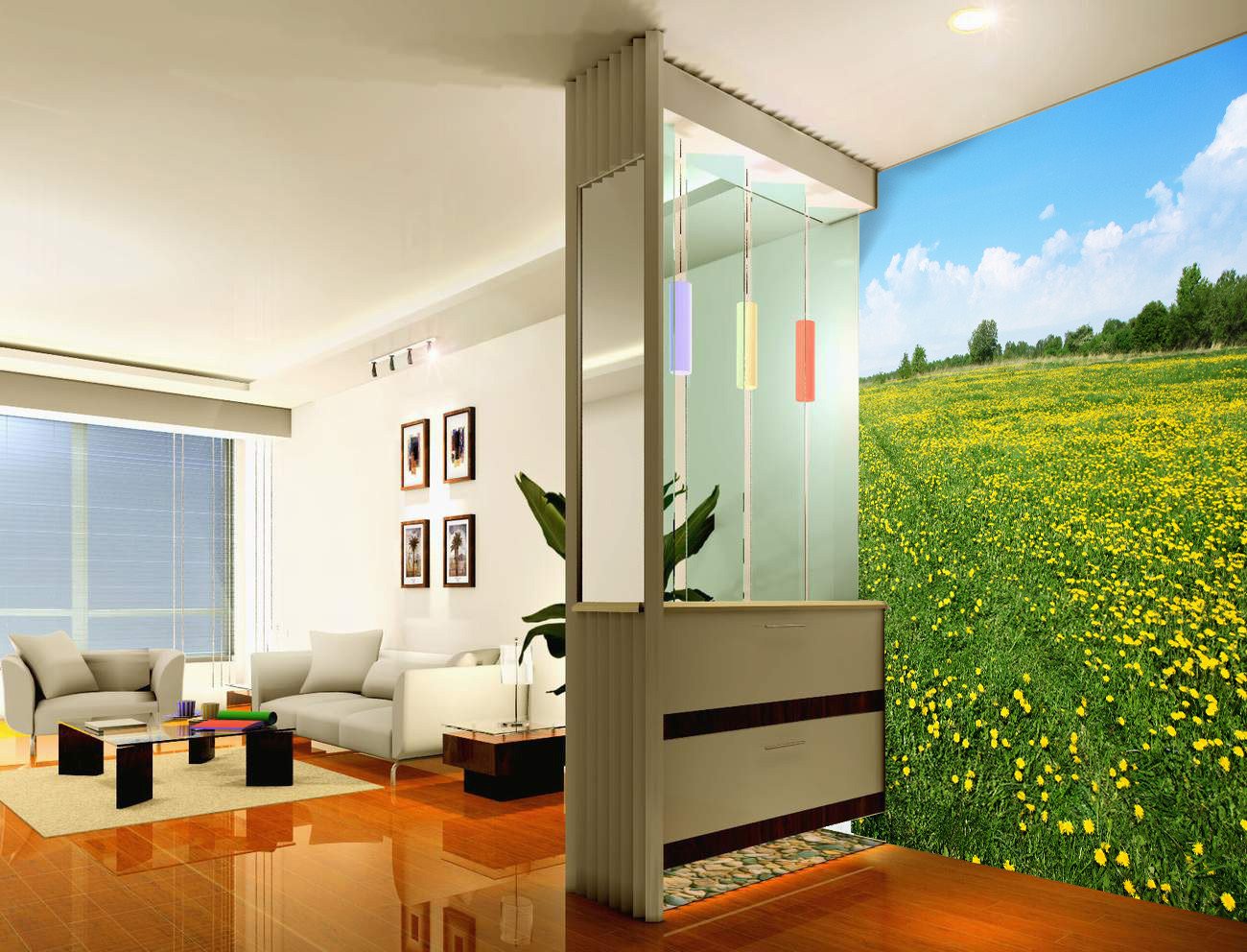 Flowers Field Wallpaper AJ Wallpaper