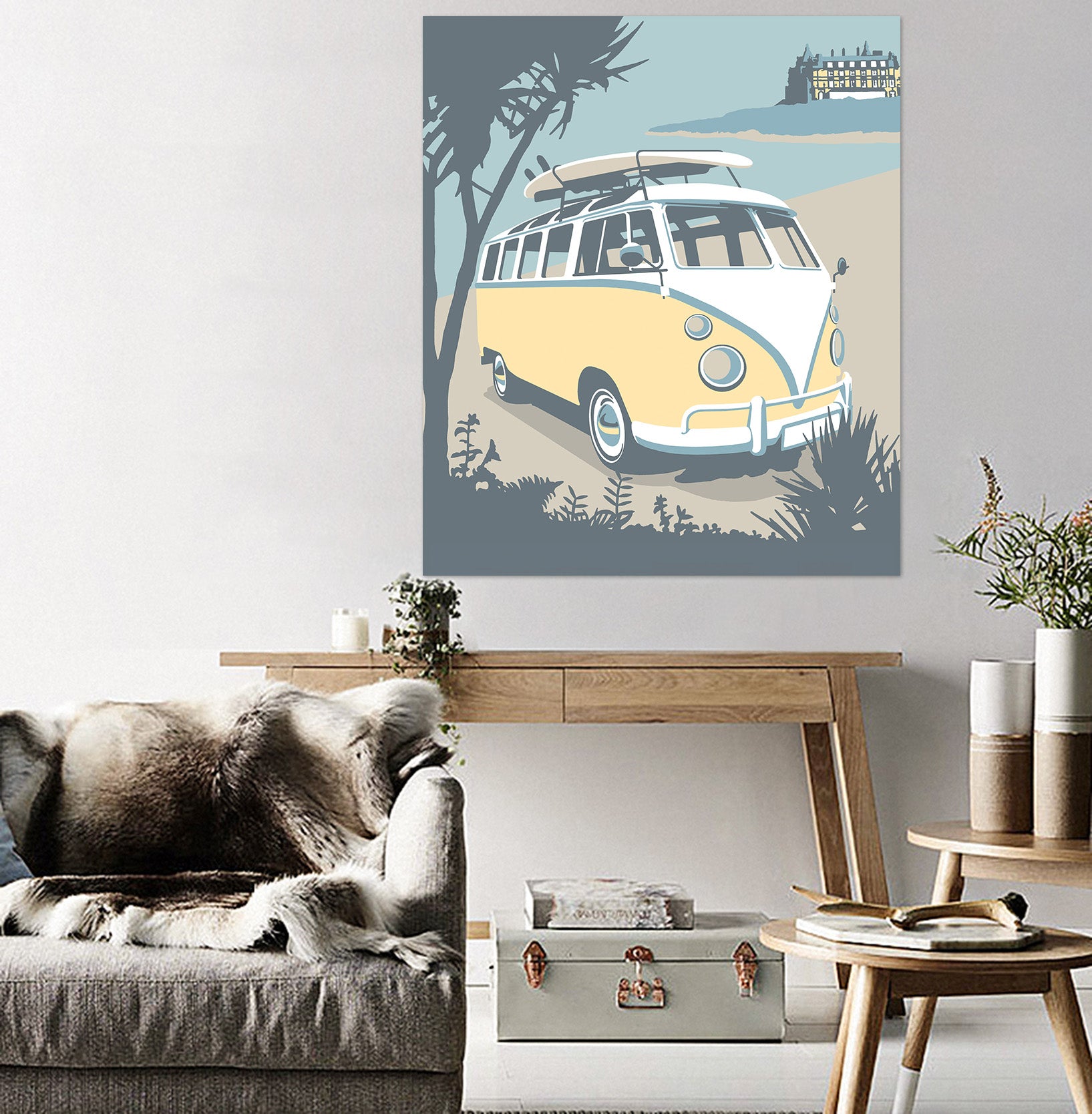 3D Newquay Camper 039 Steve Read Wall Sticker