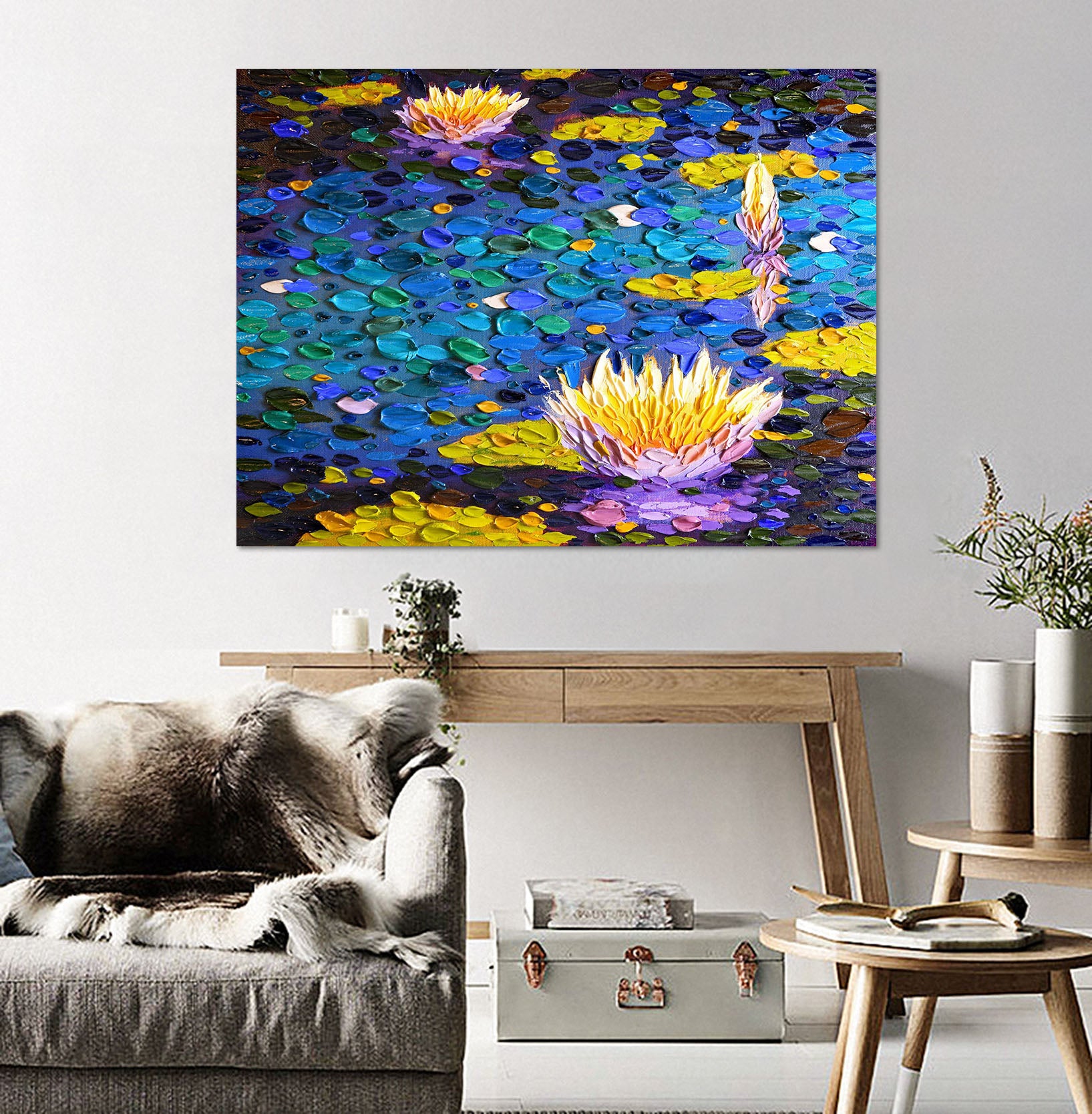 3D Lotus Light 028 Dena Tollefson Wall Sticker