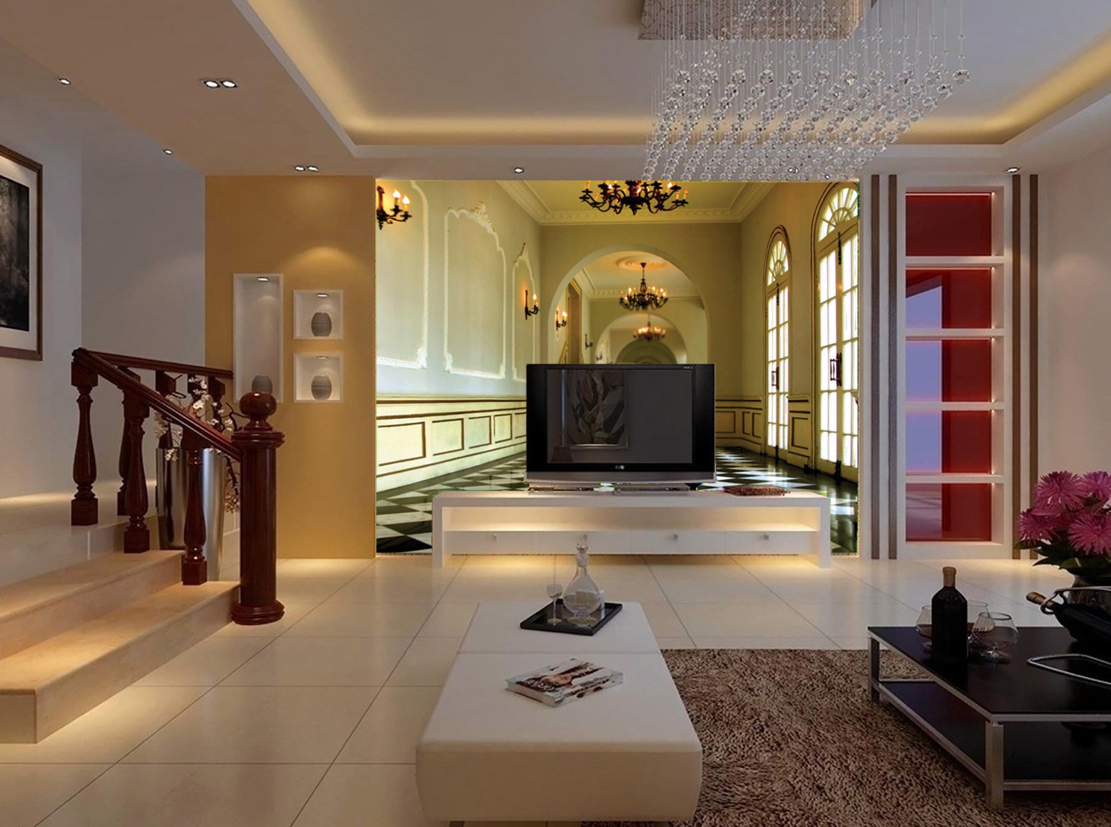 Interior Corridor Wallpaper AJ Wallpaper